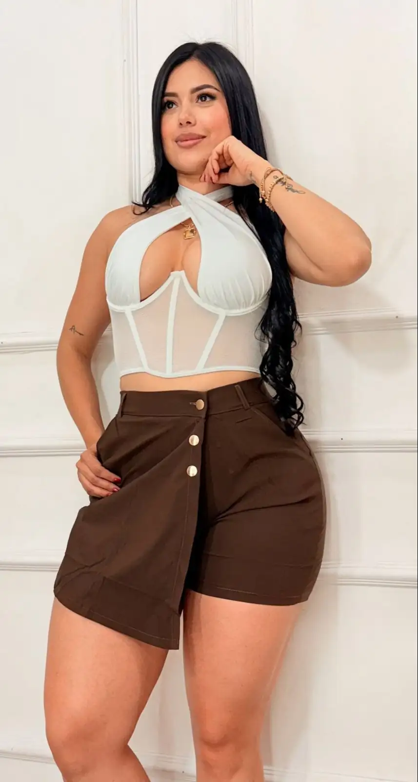 😍🥰Hermosa Falda Short 🛍️🌈 talle alto 🛍️  3