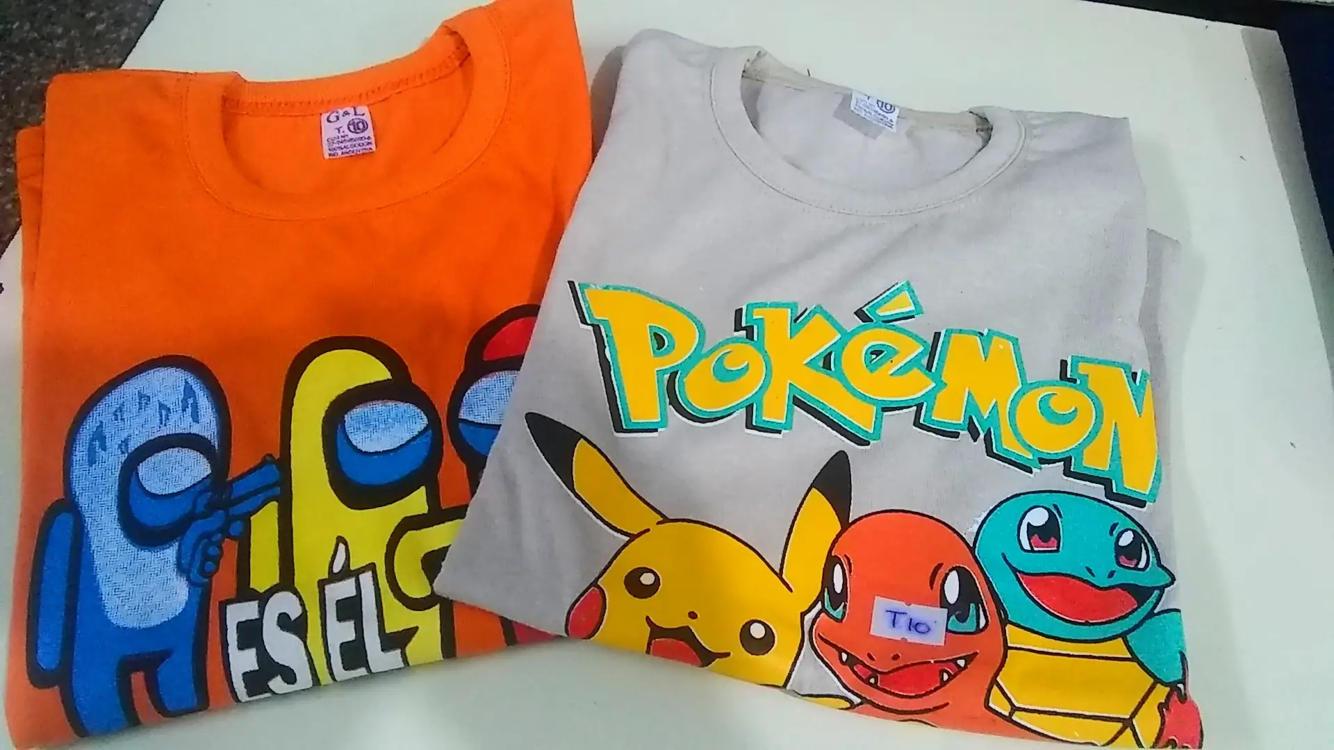 Remeras largas niño del 2 al 16.  3