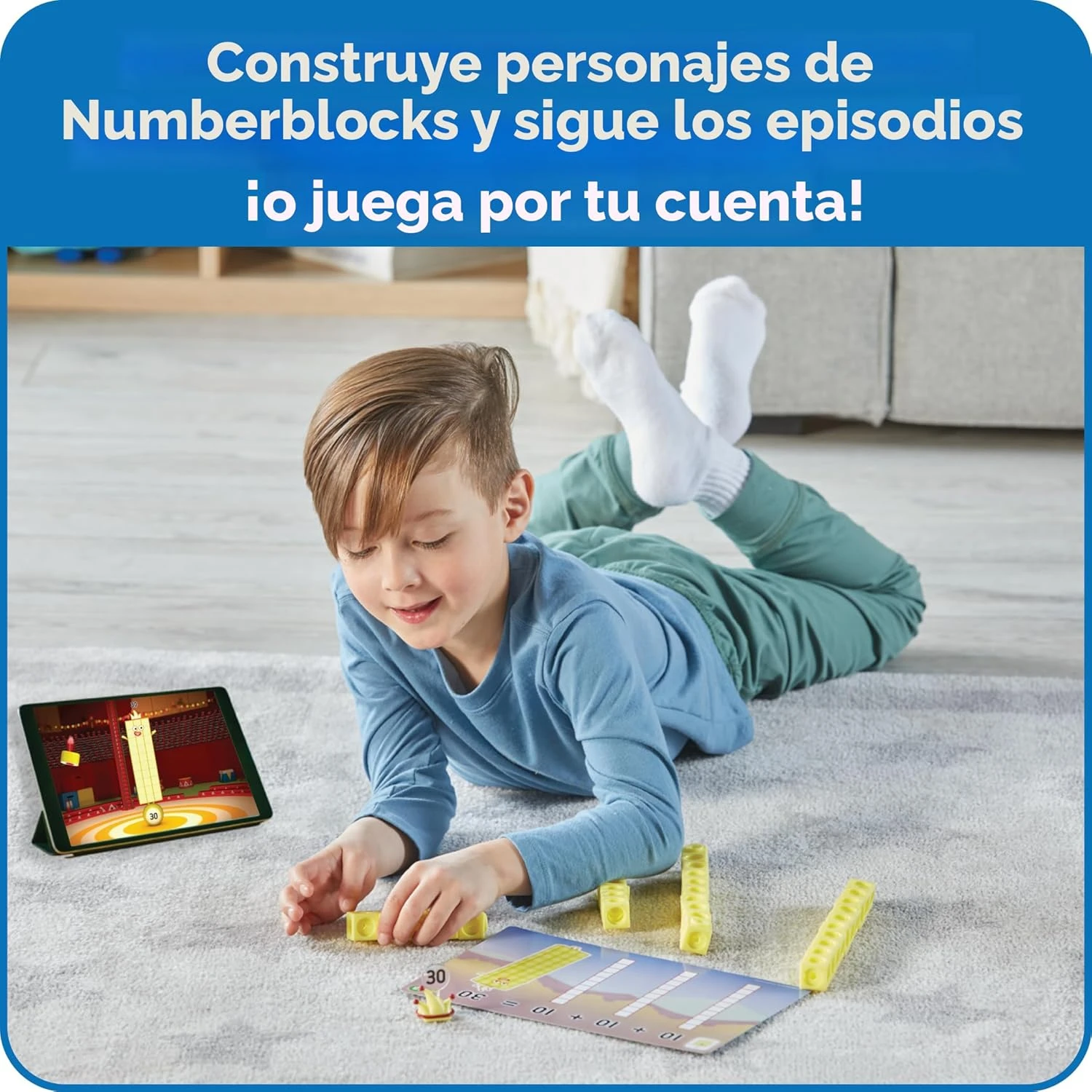 hand2mind MathLink - Juego de actividades de bloques de números 21-30 3