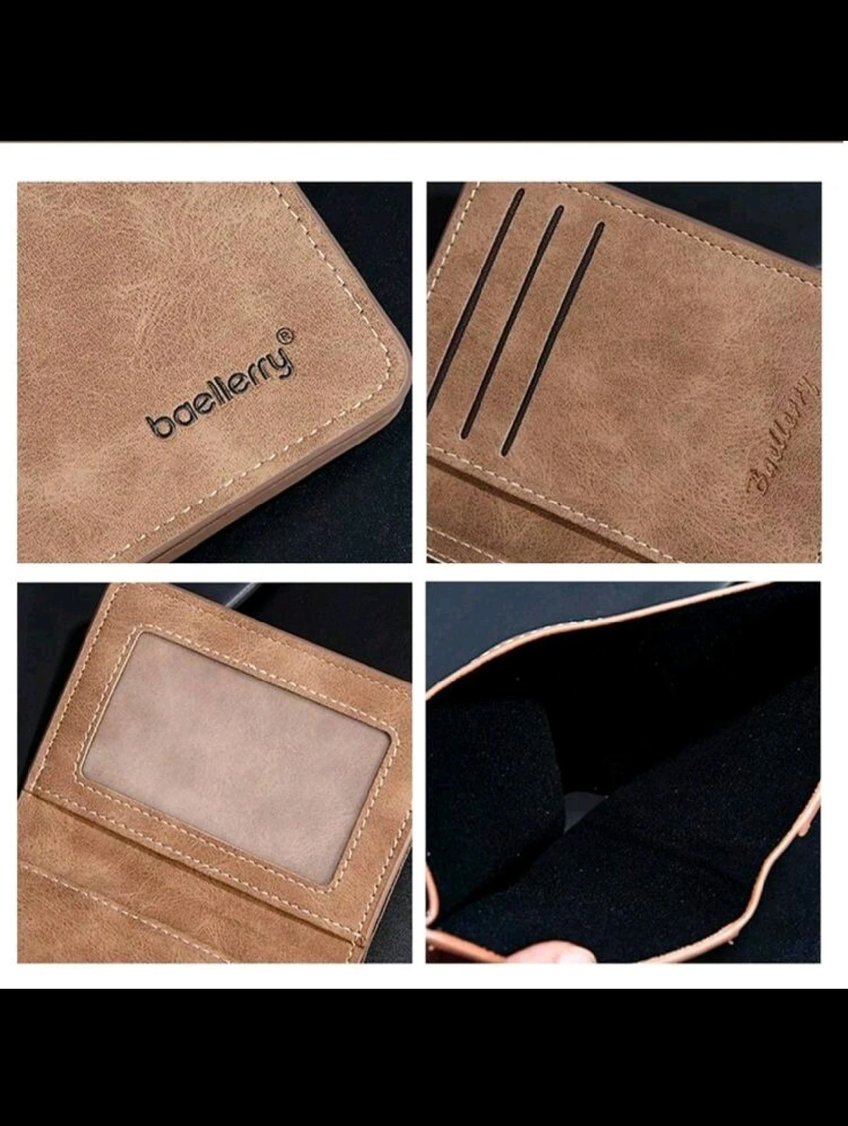 Cartera de Caballero Bifold Delgado con Protección RFID Baellerry 7