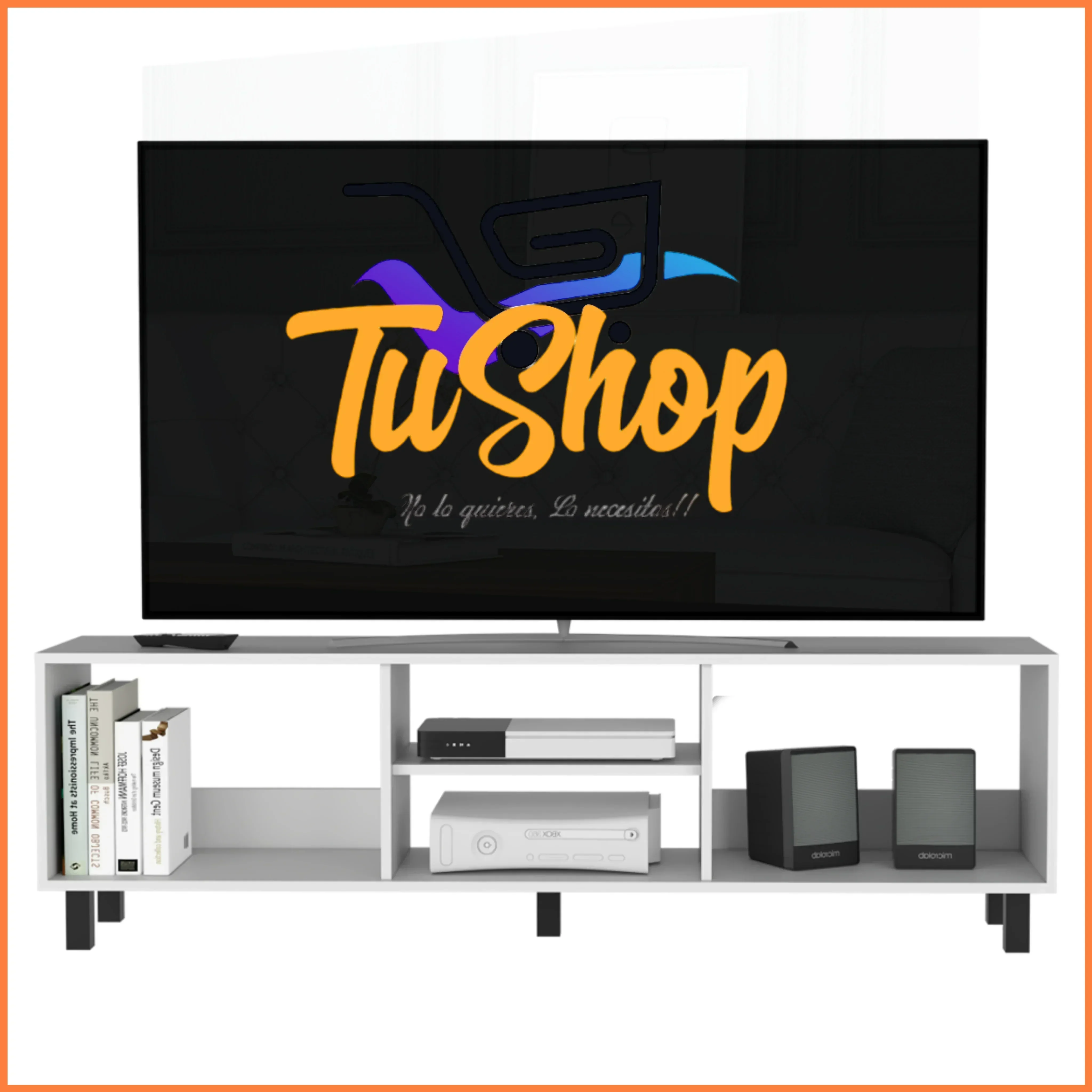 Mesa TV 70" Blanco Duqueza