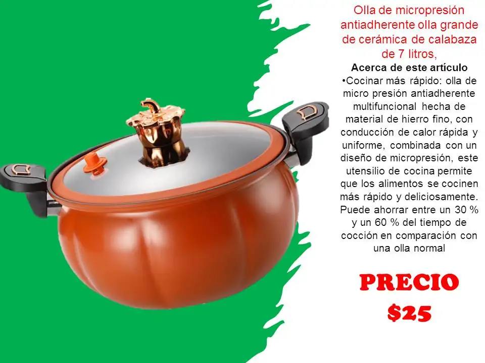 Olla calabazaa de 7 litros  3