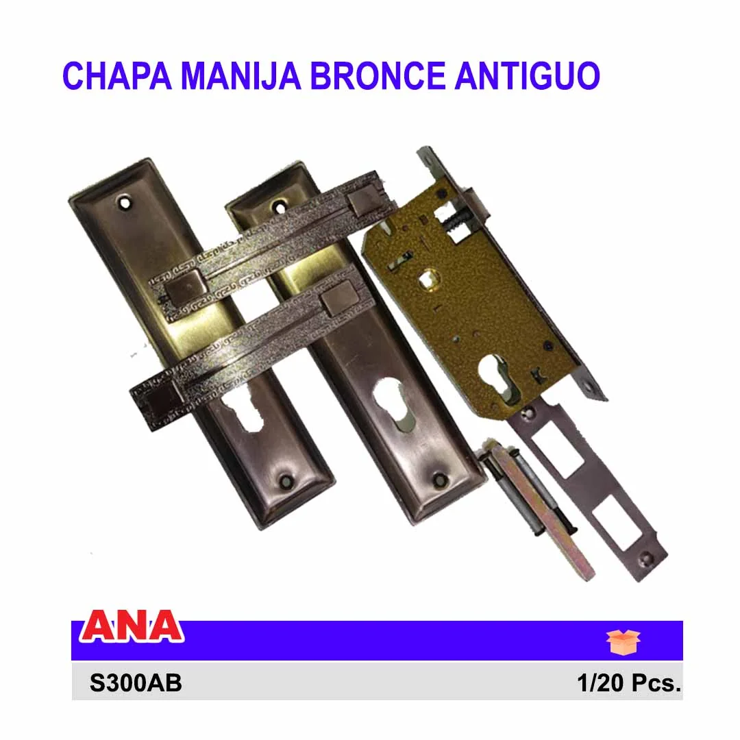 CHAPA MANIJA M/ ANA 300 AB BRONCE ANTIGUO 