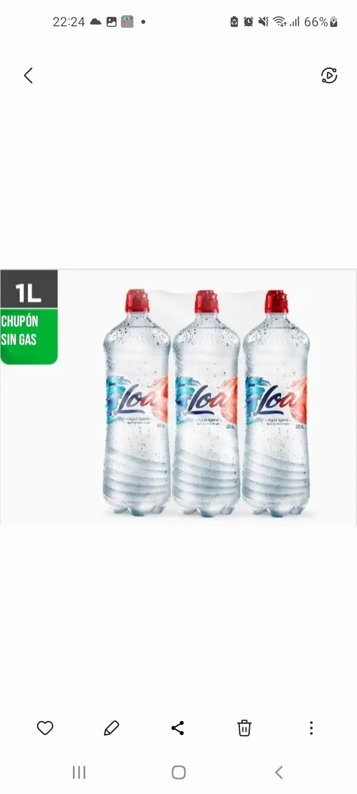 Agua Loa Chupon 1 L