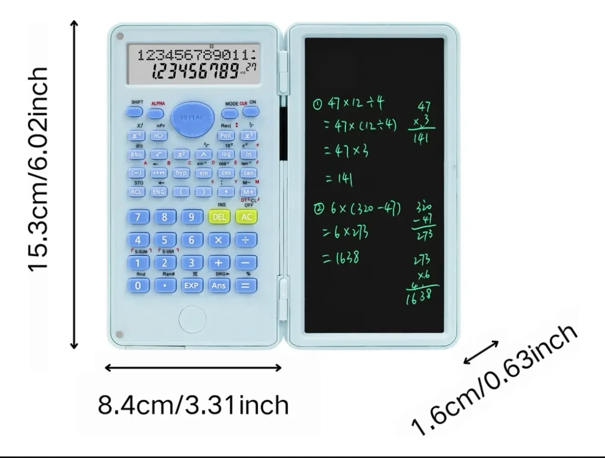 Calculadora cirntifica con tableta y pluma 3