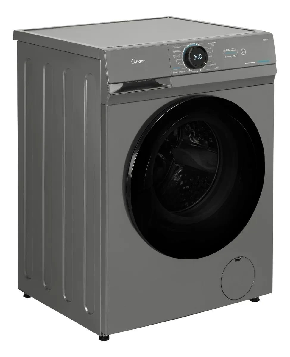 Lavarropas Inverter Midea 8 Kg 1400 Rpm Mf100w80b/t-a1 Color Gris 2