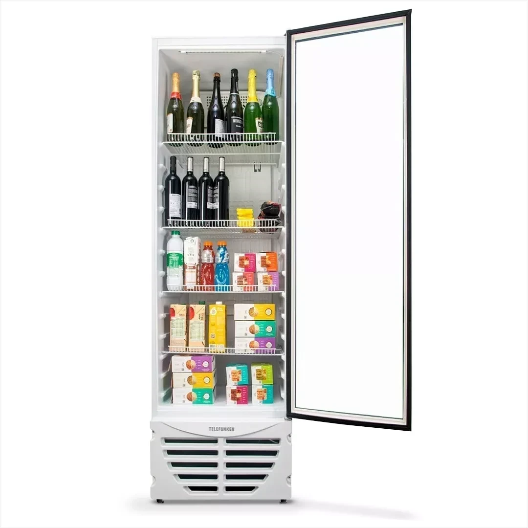 Heladera Exhibidora Telefunken Vidrio Doble 450l