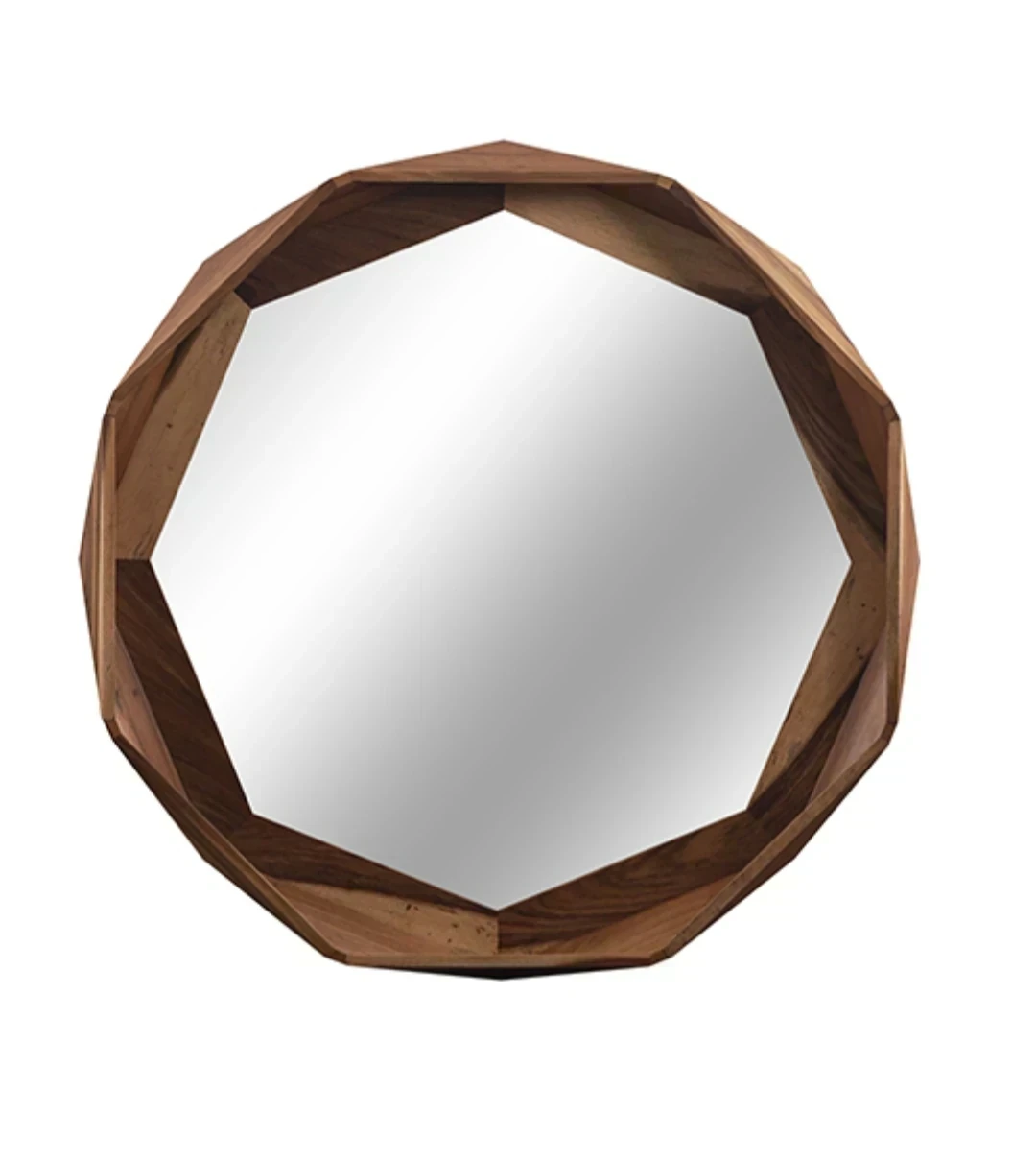 ESPEJO OCTAGONAL DE PAROTA SÓLIDA REDONDO 2