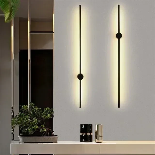 APLIQUE PARED LINEAL NEGRO 10W IP20  4