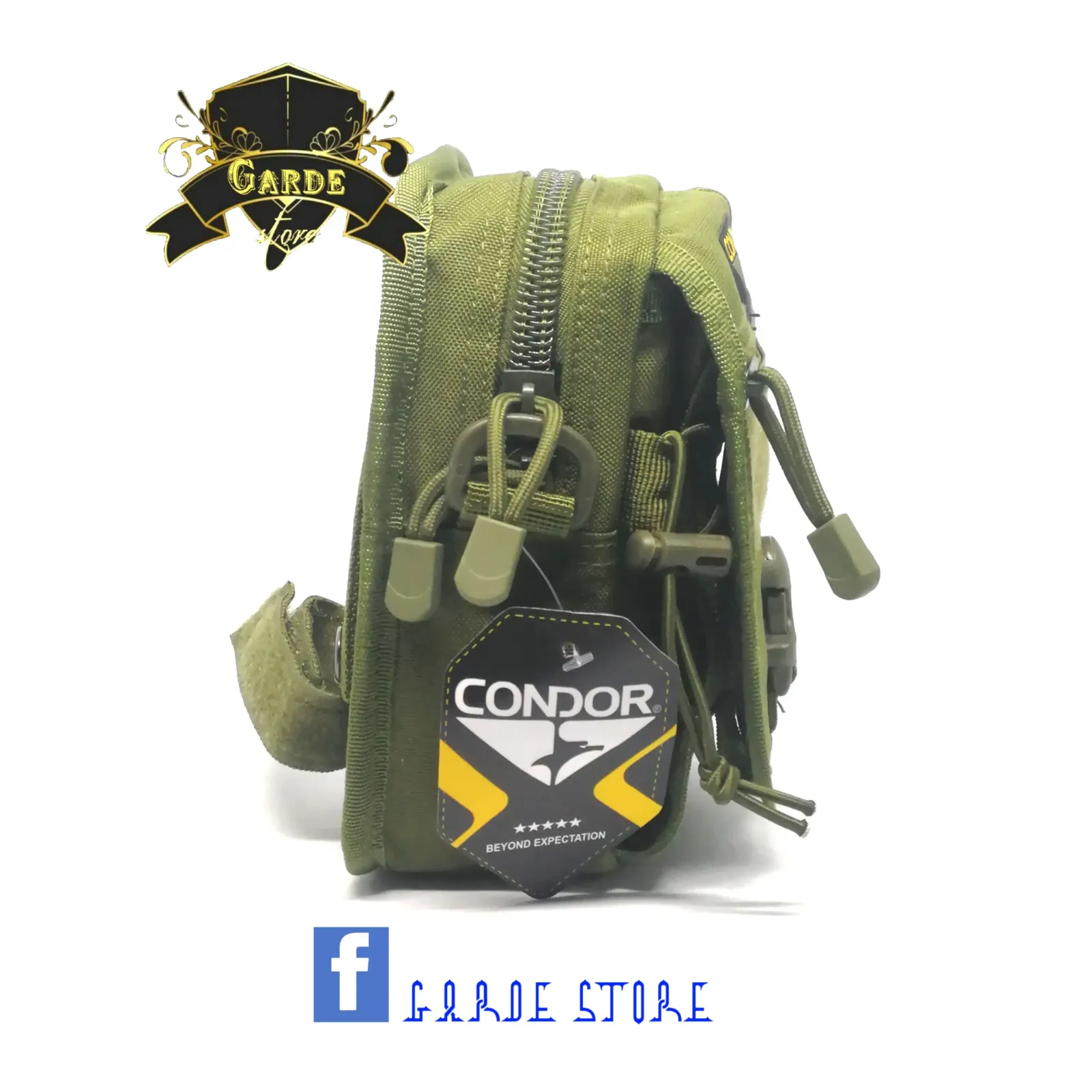 Pouch morral táctico con tapa.  2