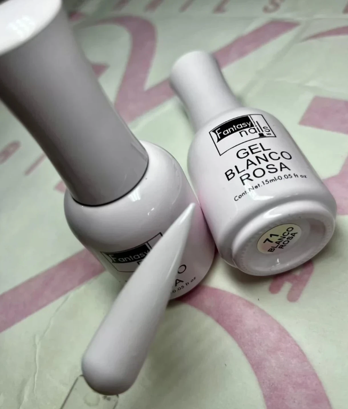 Gel # 71 blanco rosa 15 ml 