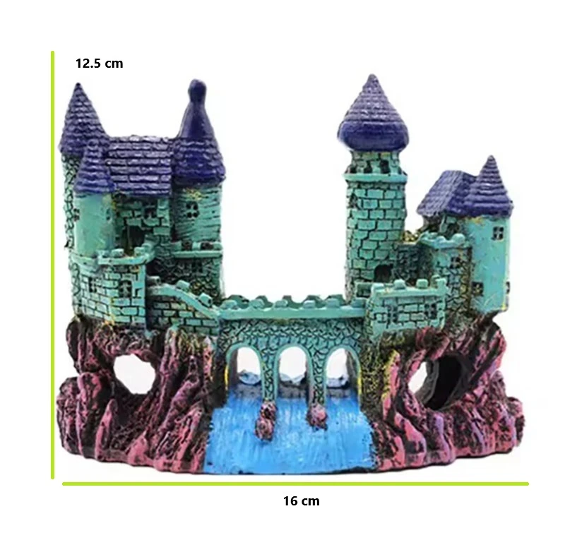 Adorno de Resina Mini Castillo 16*5*12cm Aq-395 2