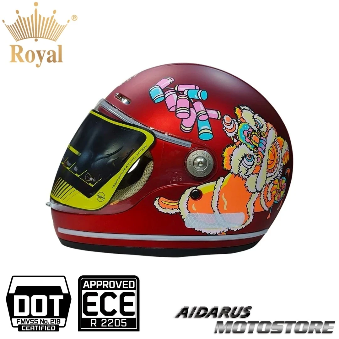 CASCO NIÑO DRAGÓN ROYAL MATE