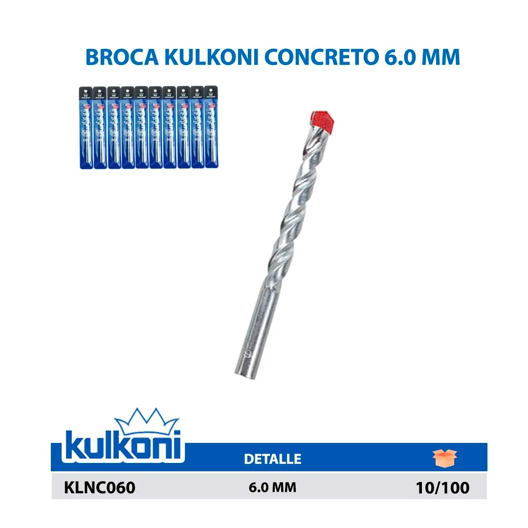 BROCA KULKONI CONCRETO 6.0 MM