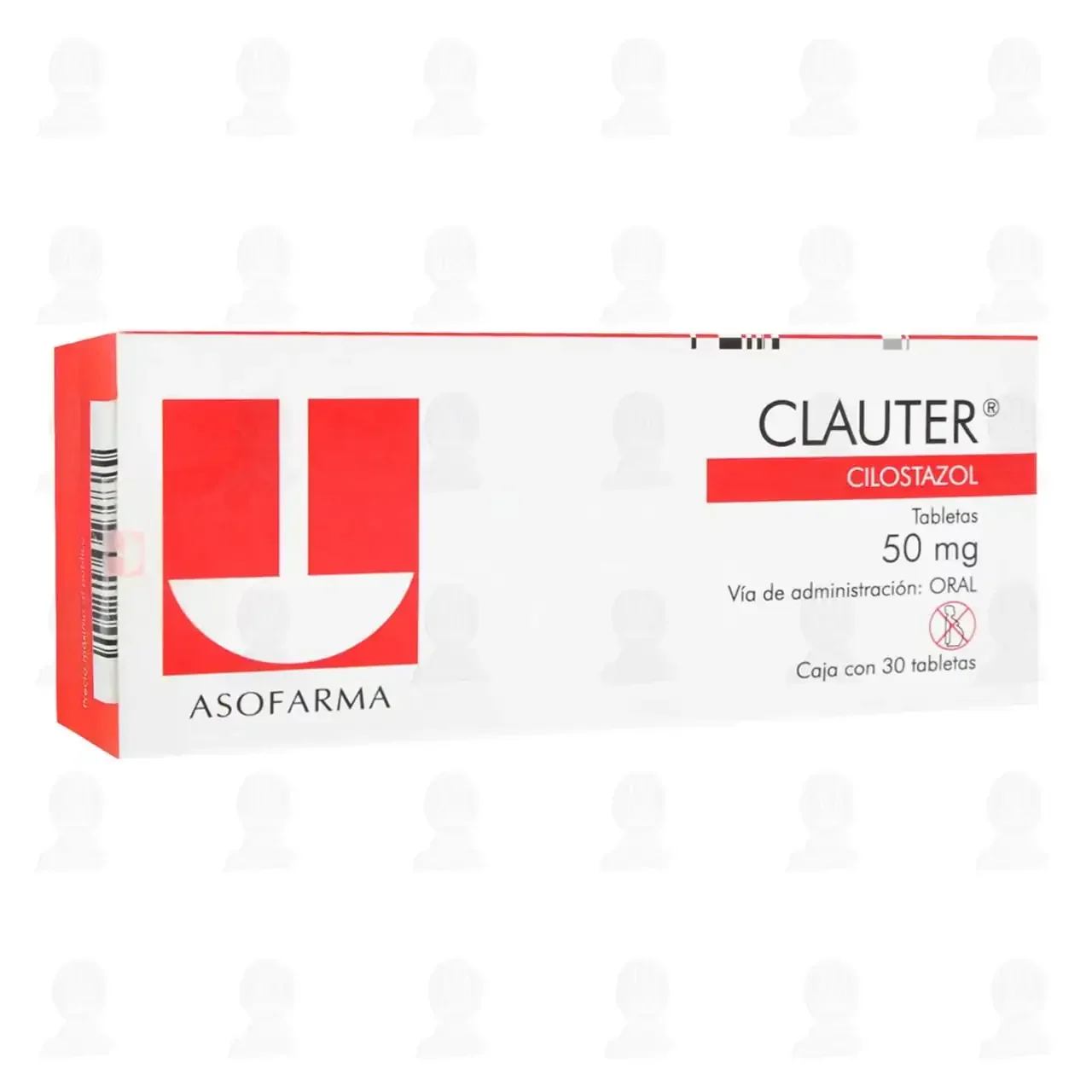 Clauter 50 miligramos, 30 Tabletas