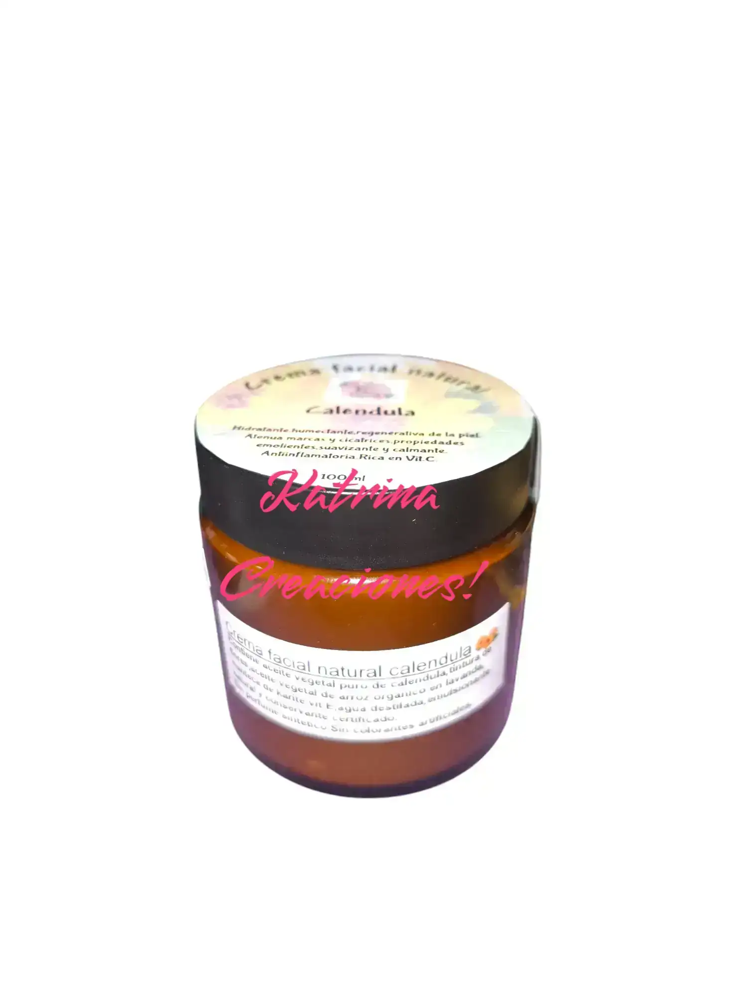Crema facial natural de caléndula. 4