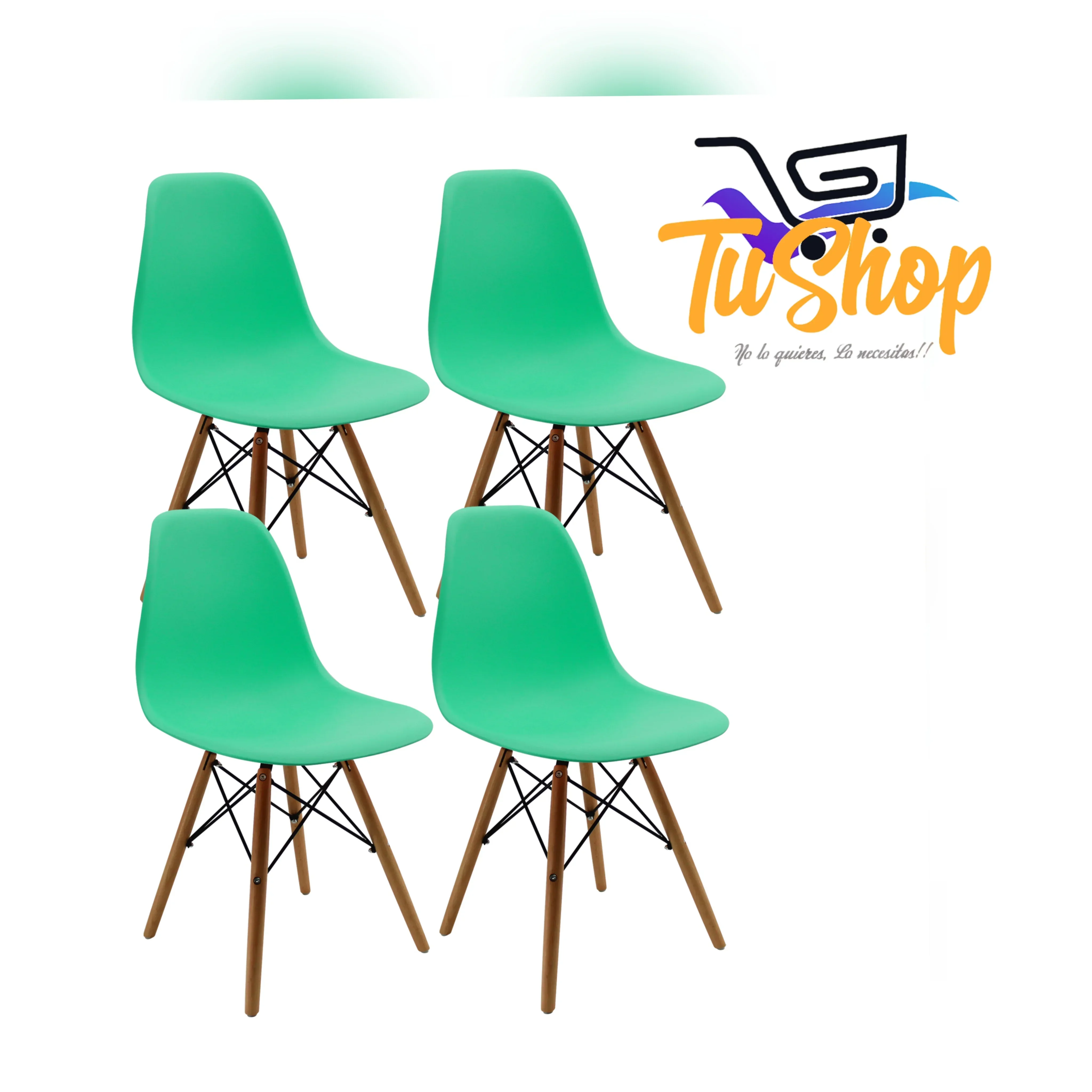 Sillas Eames Set x 4 unidades Colores 2