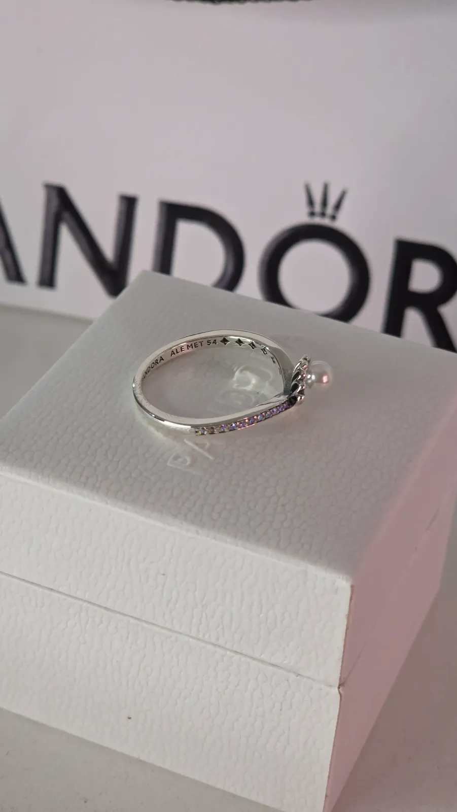 Pandora Disney princess Ariel pearl ring 4