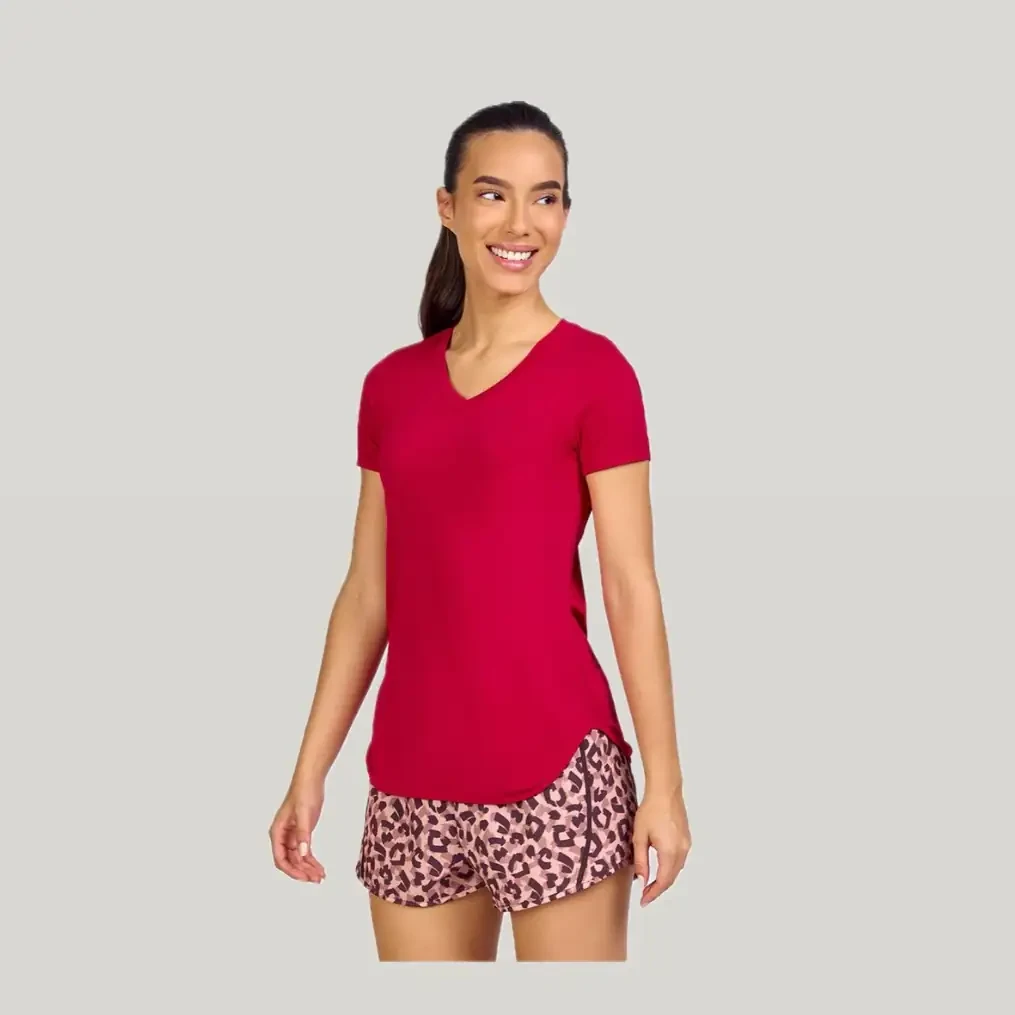 T-Shirt Skin Fit Alto Giro 