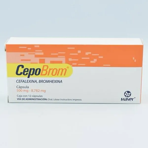 Cepobrom / cefalexina-bromhexina 500mg/8.782mg
