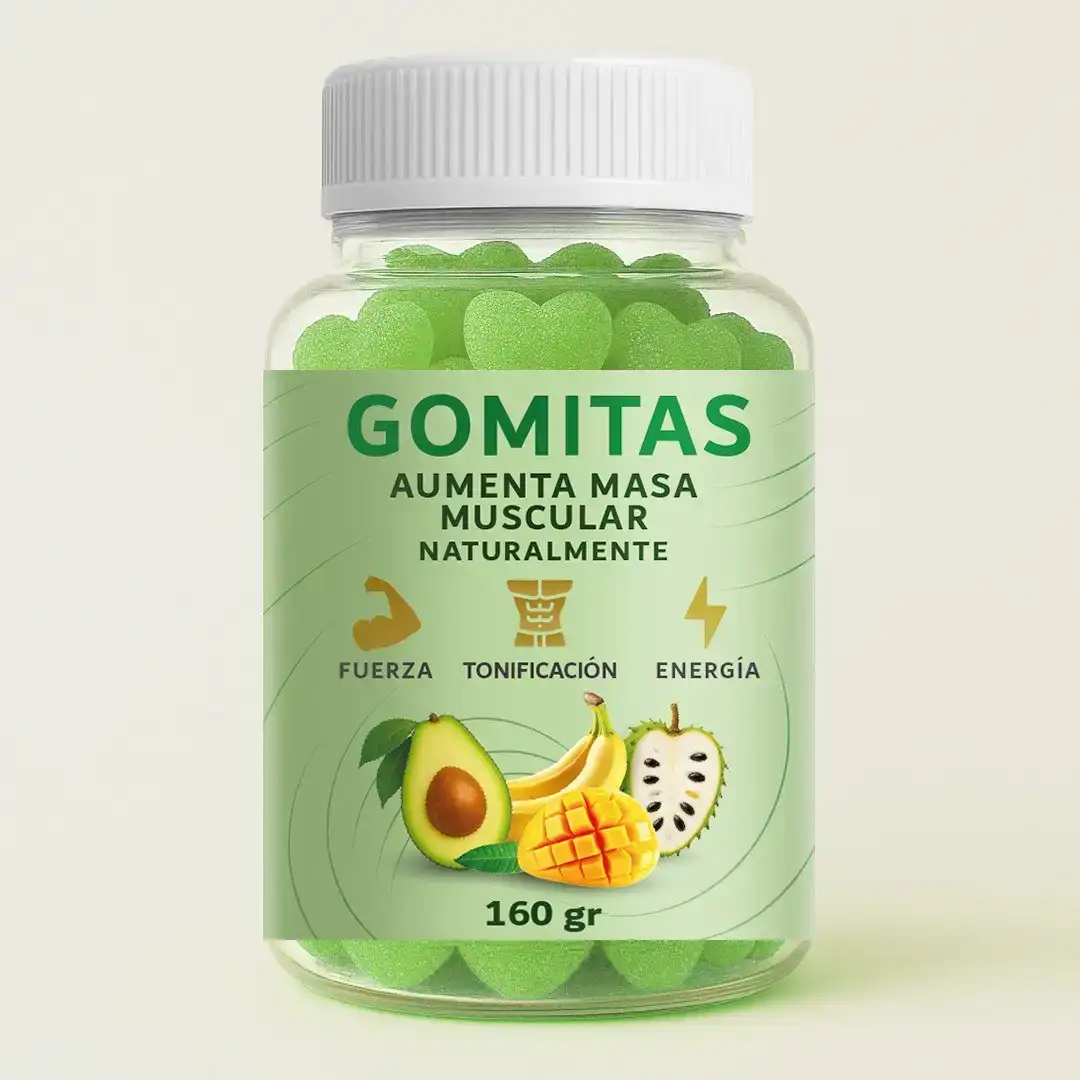 GOMITAS AUMENTA MASA MUSCULAR 