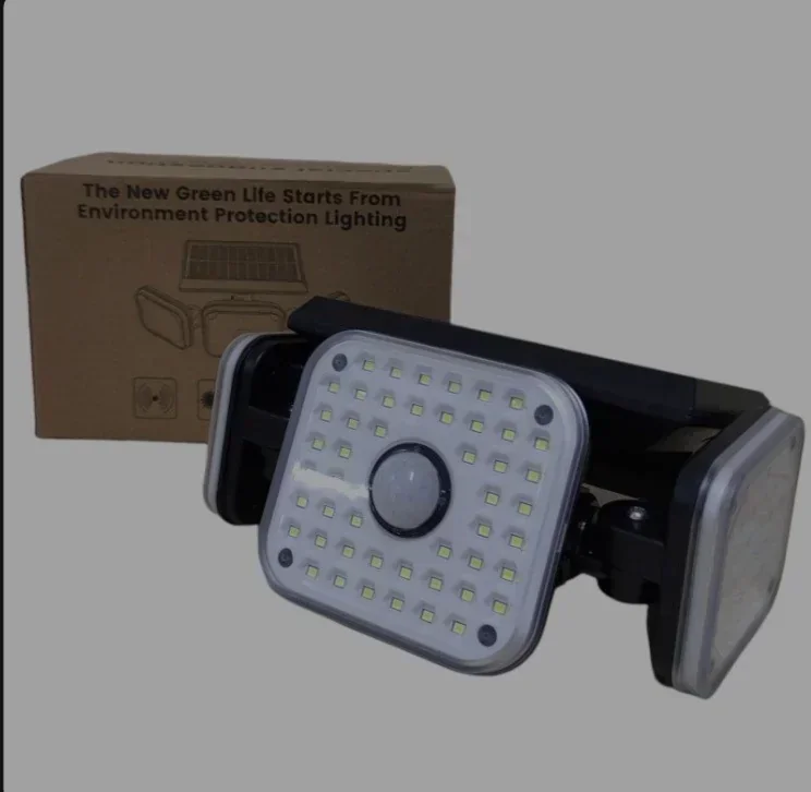Foco solar luz de triple dirección  3