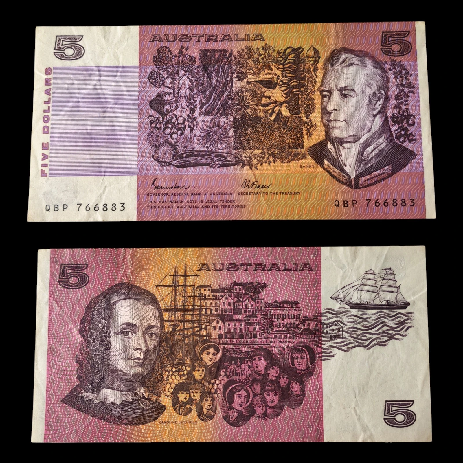 ° Australia 5 Dolares Circulado 