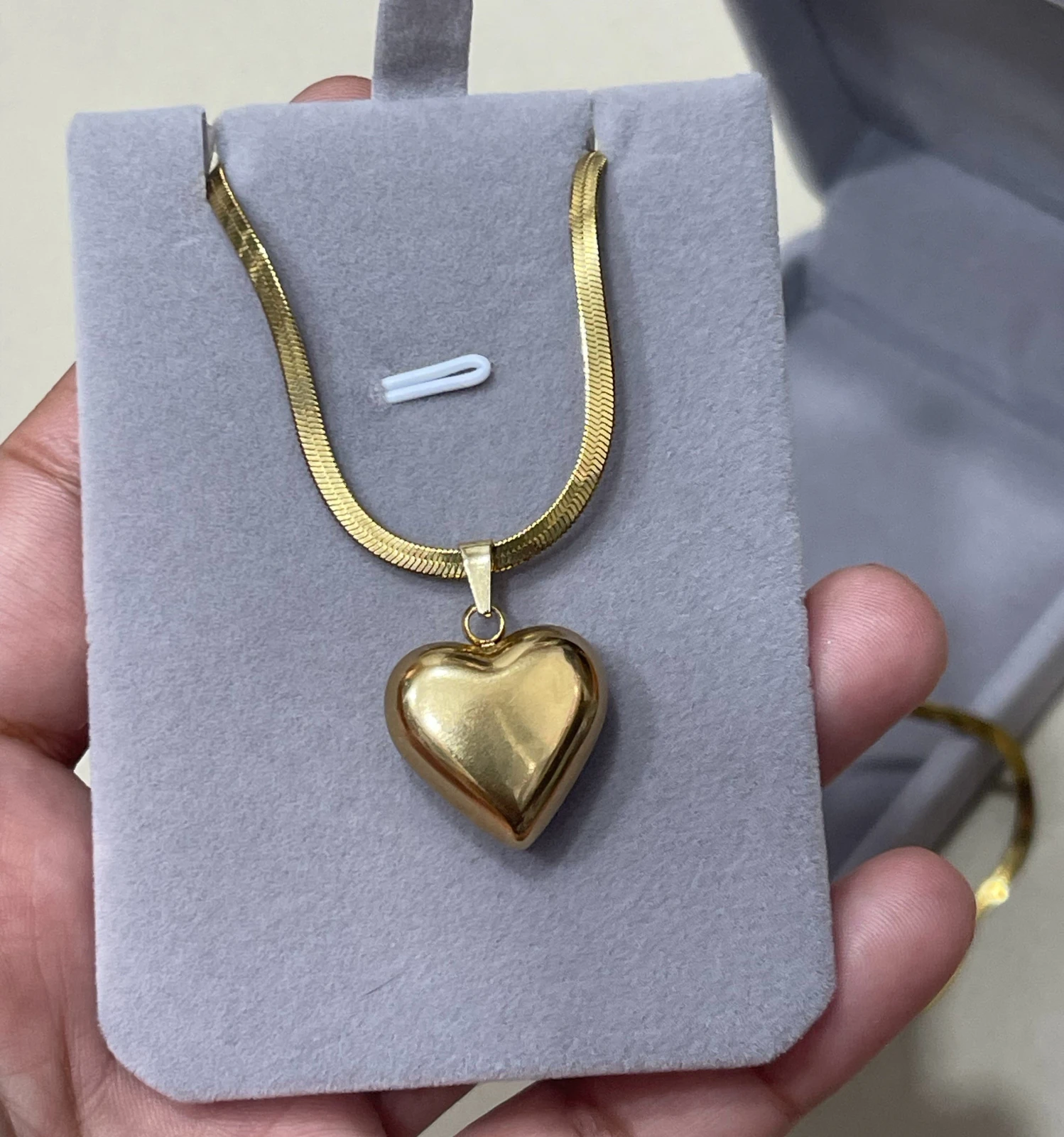 Cadena corazon chunky 2