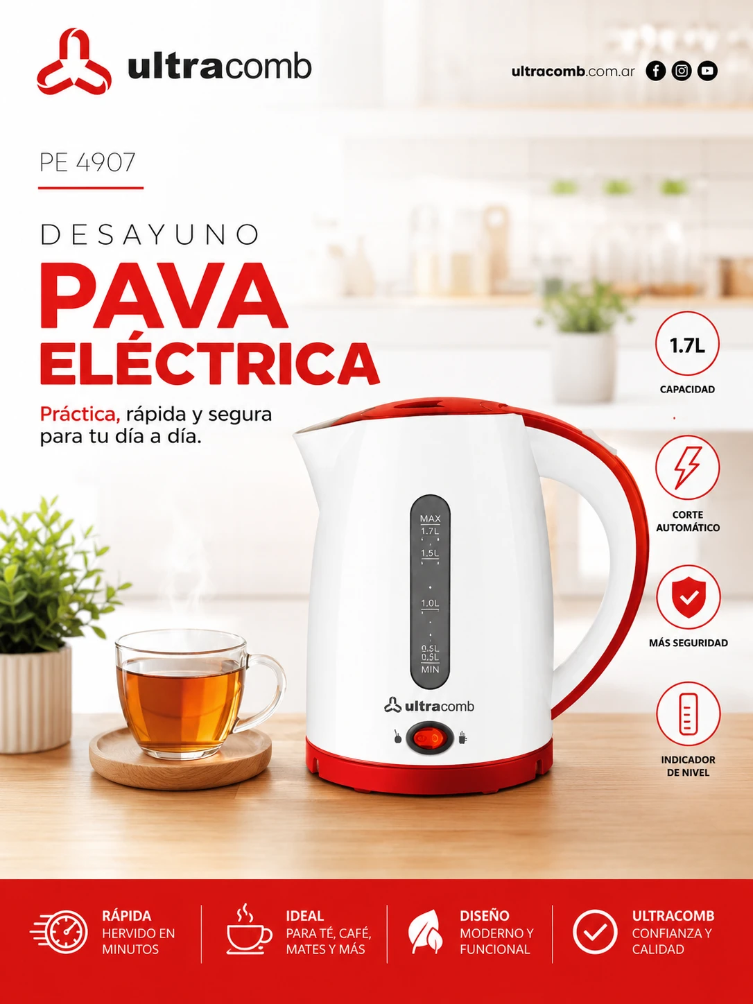 Pava eléctrica Ultracomb
