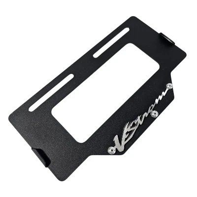 V strom 160 / V Sttrom 250 Sx Porta placa acero negro logo 3d cromado ML