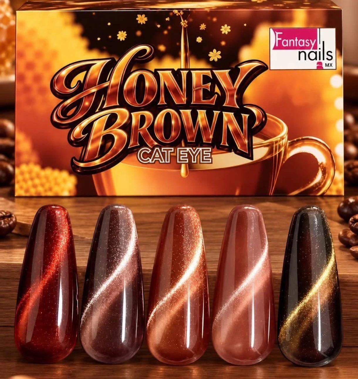 gamma honey Brown 5 pzas 