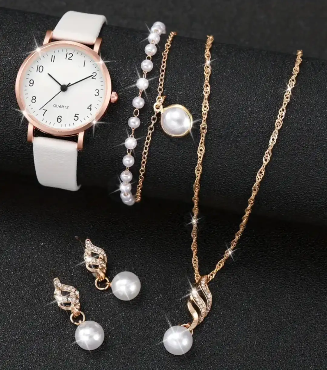 Conjunto reloj y joyeria