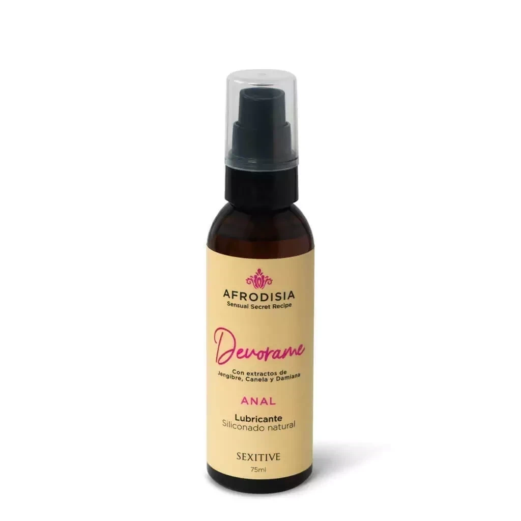 Lubricante Siliconado Natural Afrodisia Devórame Anal 75ml 2