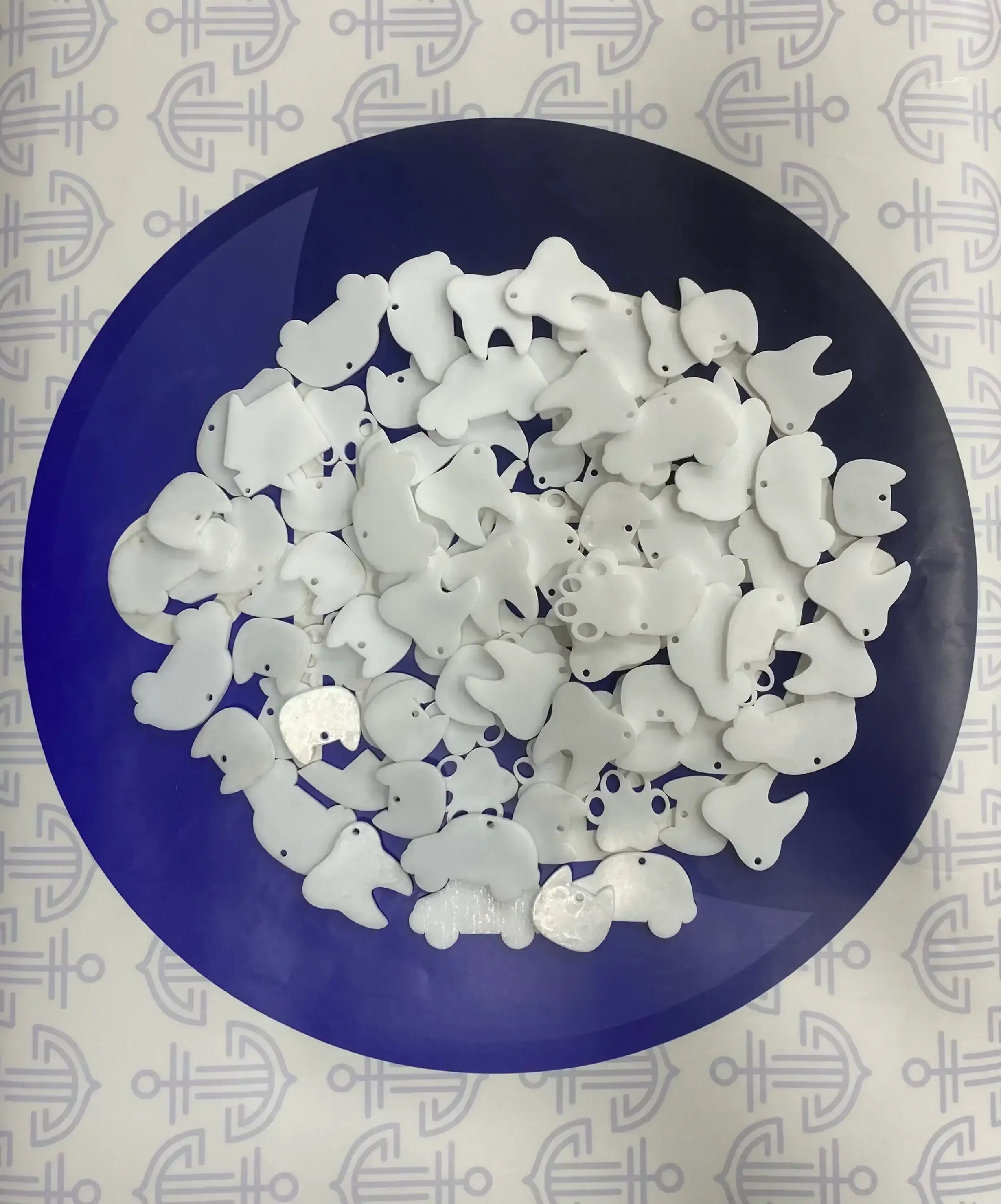 LLAVERO ACRILICO BLANCO