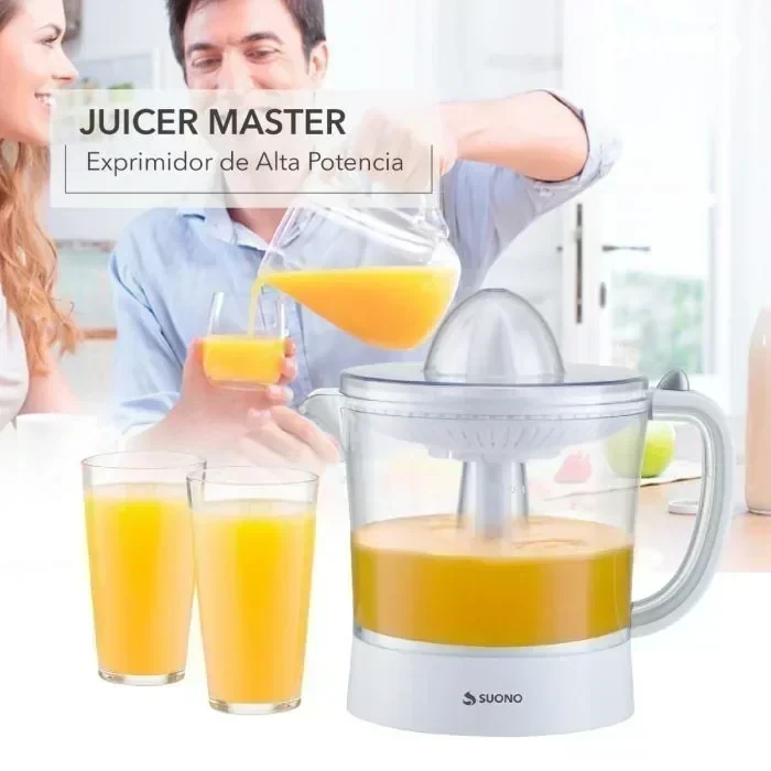 EXPRIMIDOR DE JUGOS ELÉCTRICO SUONO 1.2 L 25W 2 CONOS 5