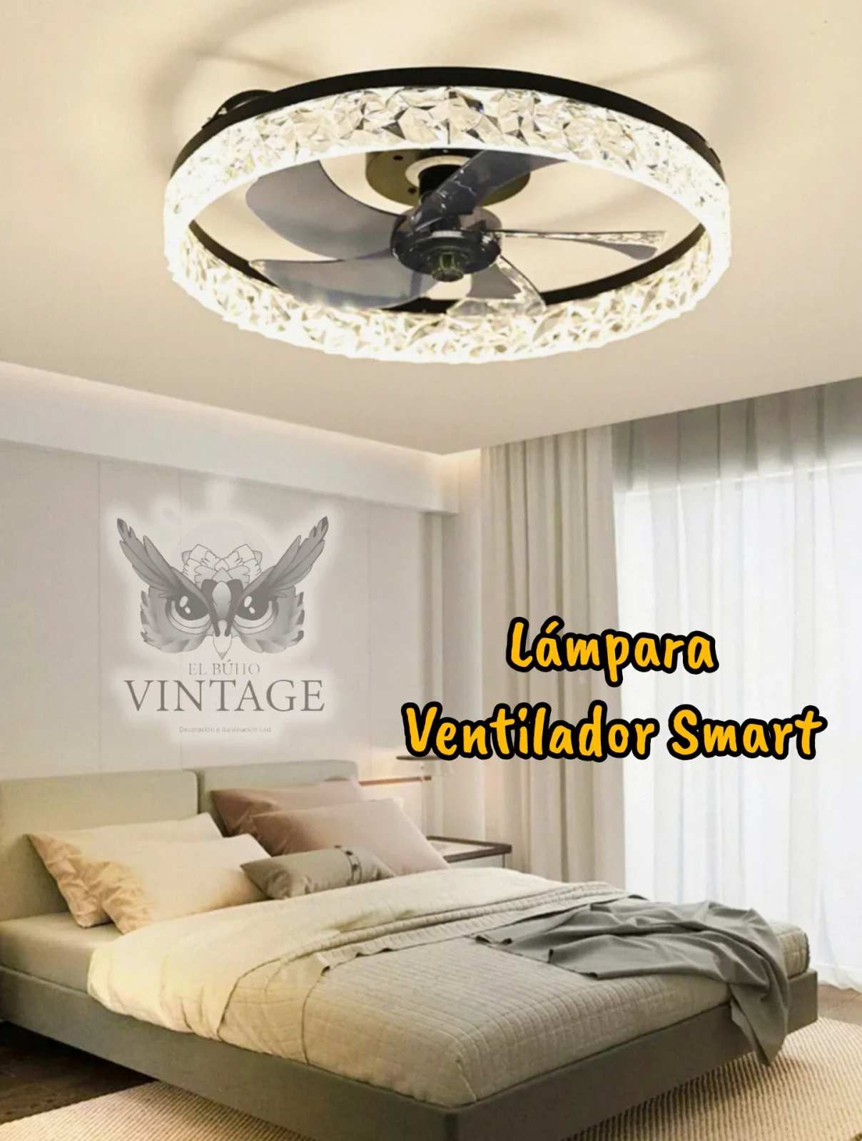 Lámpara Ventilador Smart 