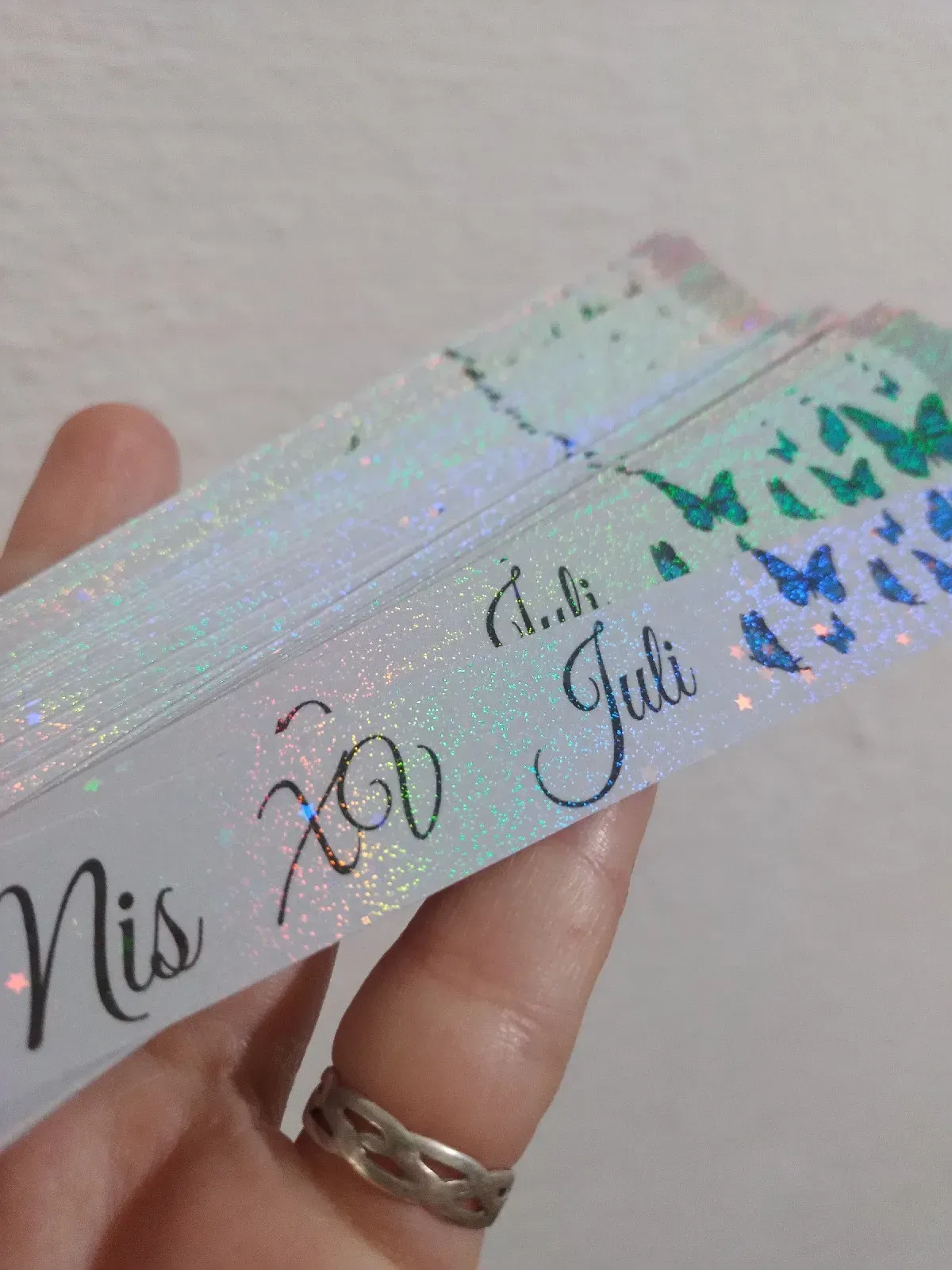 Pulseras de papel brillo pack por 100 unidades  3