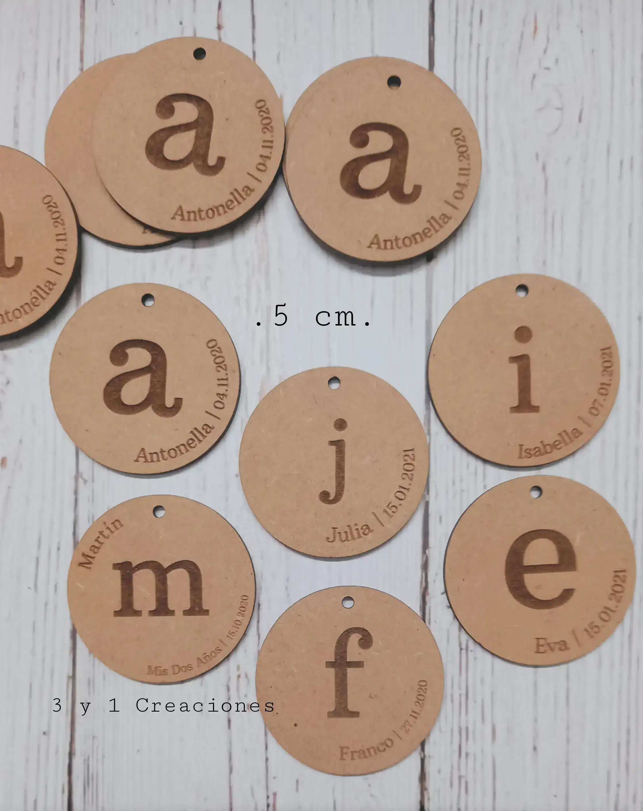 TAG GRABADO 5 CM 2
