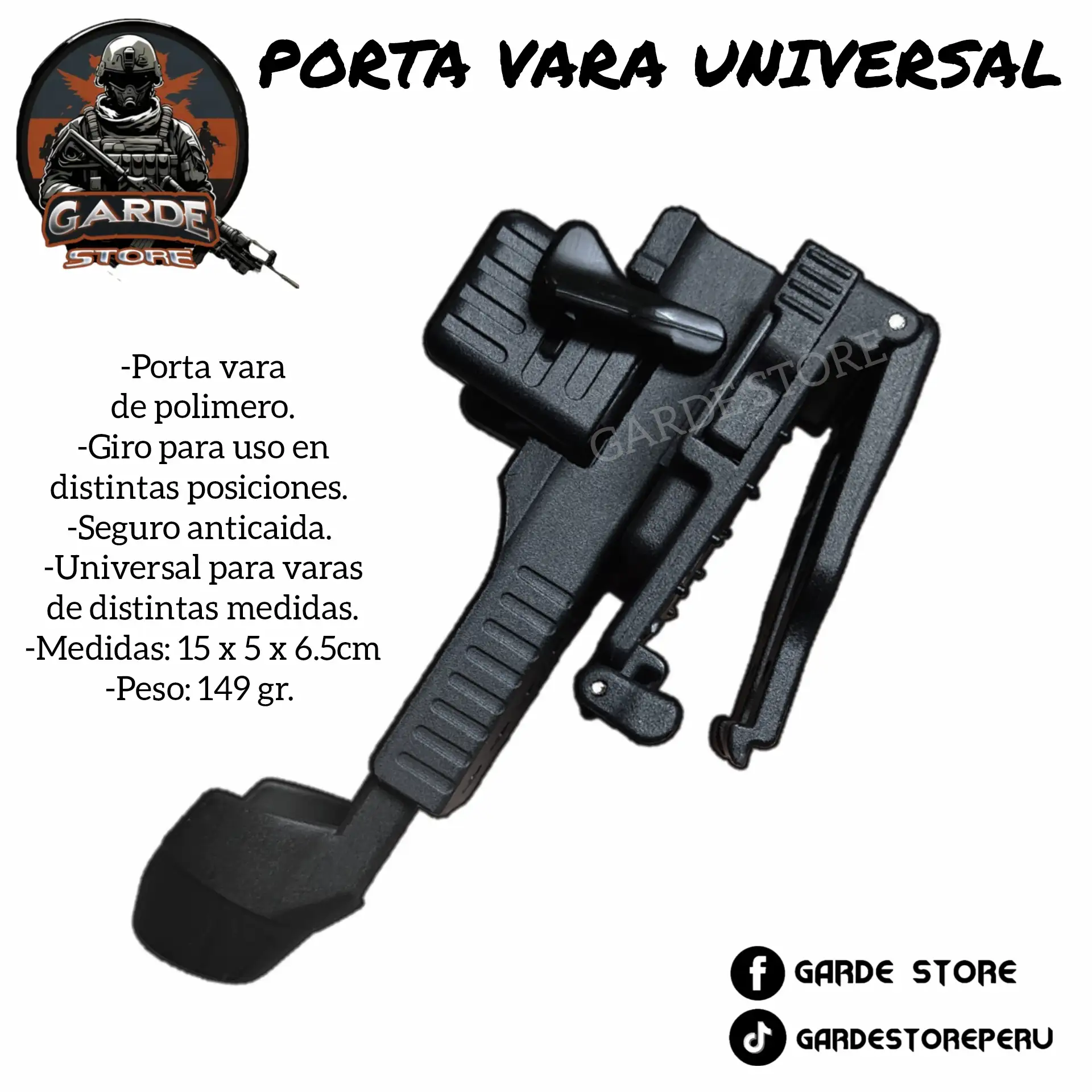 PORTA VARA DE POLIMERO RÍGIDO 