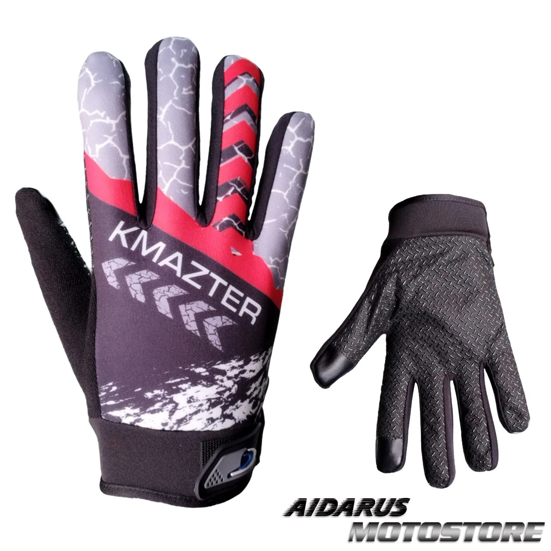 GUANTES KM13 DELGADOS ROJO