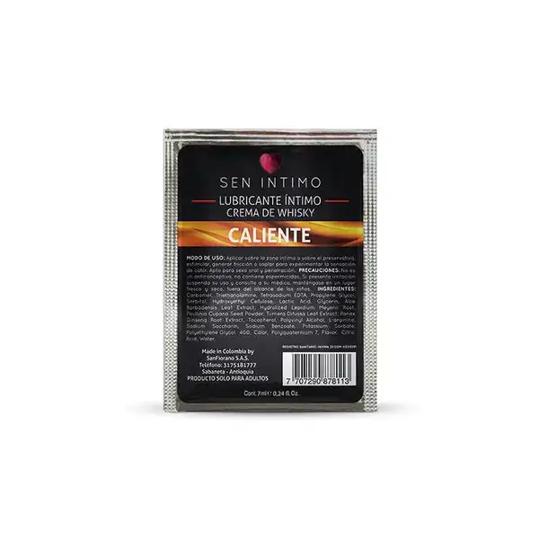 🟢Lubricante Íntimo Caliente Saborizado 6 unidades disponibles 