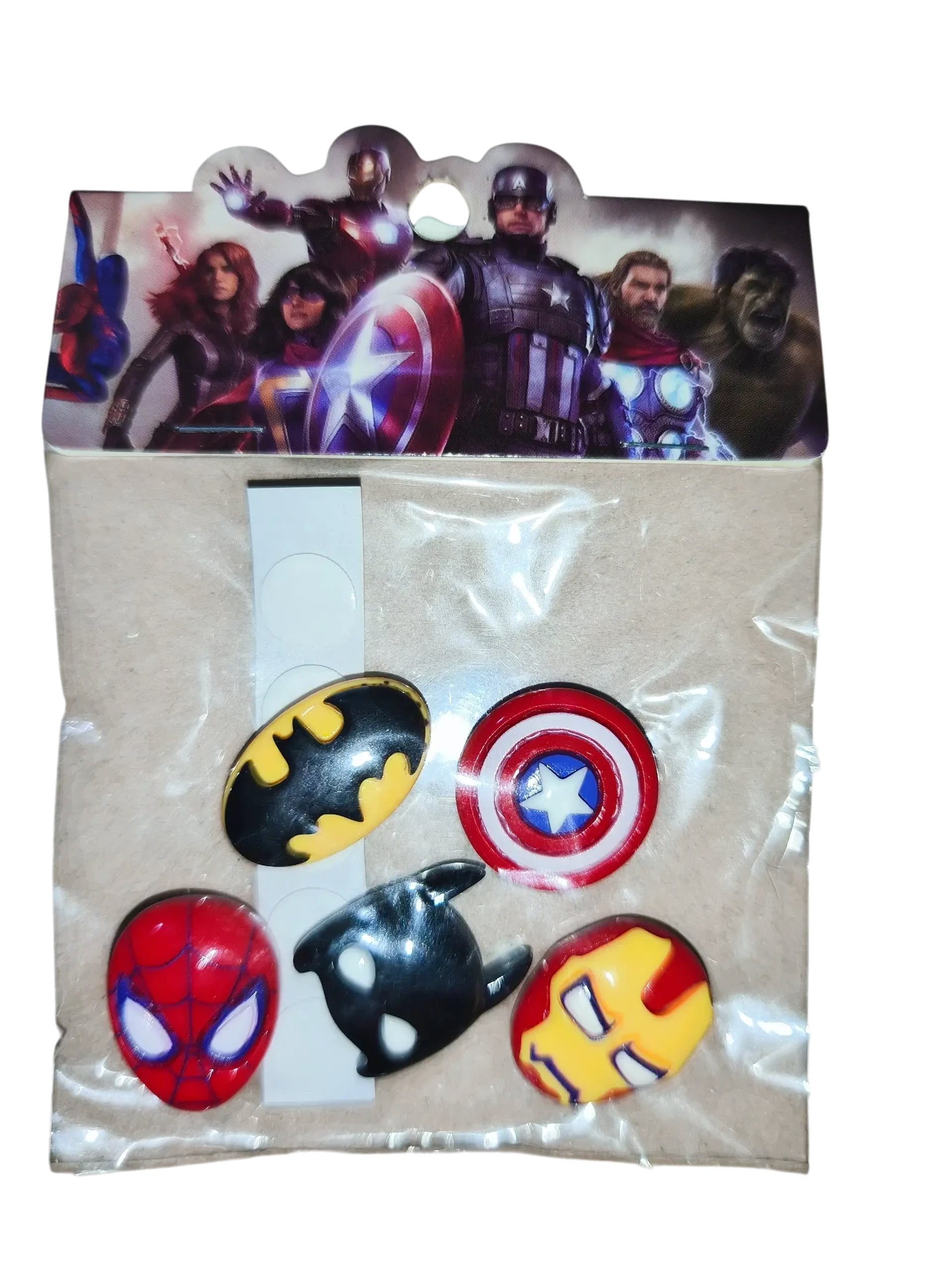 Bolsa de Pines de Súper Héroes  y Capibara x5 2
