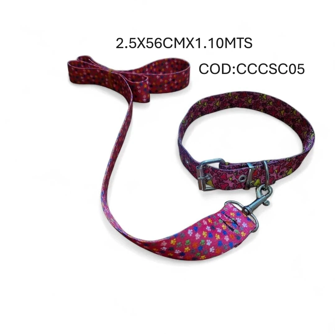 COLLAR+CORREA T5 SUBLIMADO COSTURADO