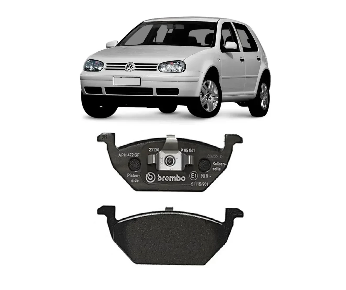 Pastilla  De Freno Polo - Golf - Audi 2002/... 