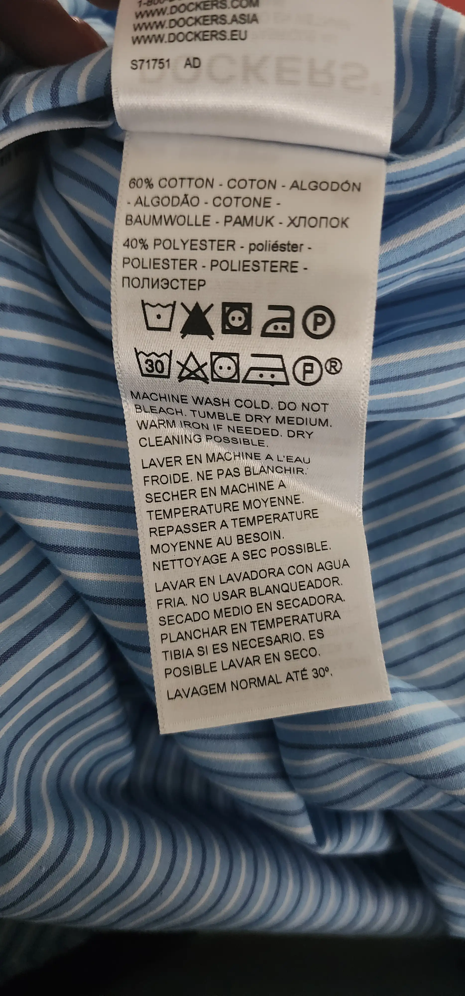 Camisa azul a rayas  4