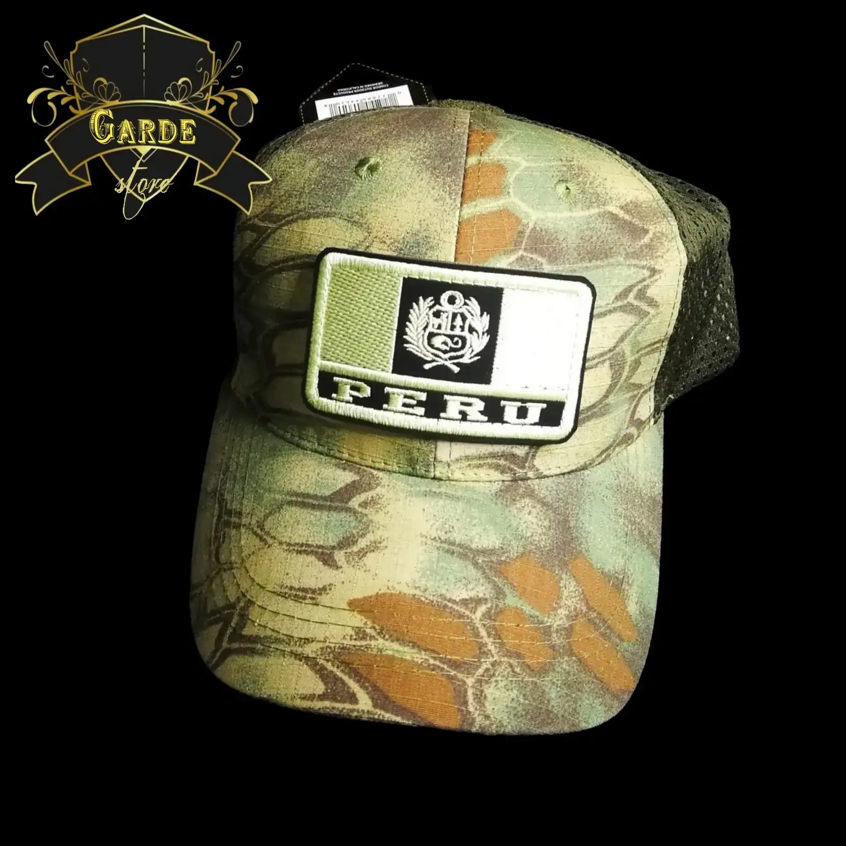 Gorra táctica + parche bordado.  4