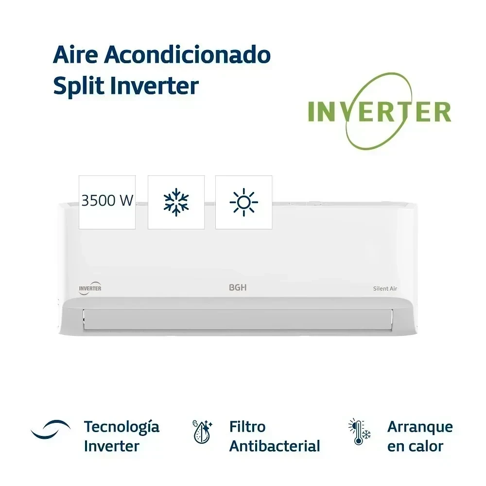 AIRE ACONDICIONADO BGH 3650W INVERTER 