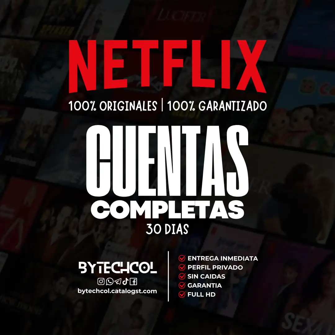 Netflix Cuenta Completa 30 Días 
