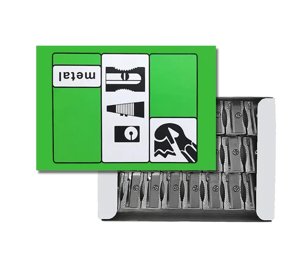 CAJA SACAPUNTAS METALICO X24