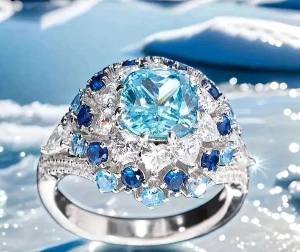 Anillo Aguamarina 